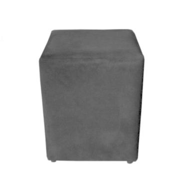 Imagem de Puf Suede Dado Preto Decoração De Sala Maquiagem Camarim Top