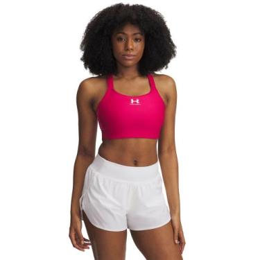 Imagem de Top de Treino Under Armour HeatGeat High Feminino, Roxo, GG
