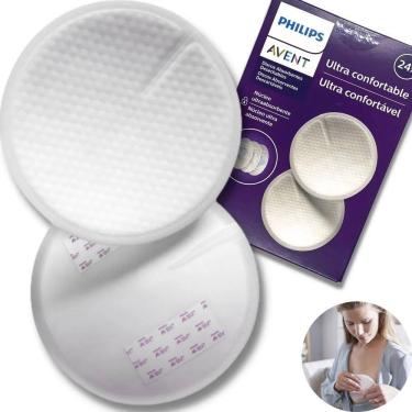 Imagem de Absorvente Descartável Seios Amamentação Protetor Dia Noite