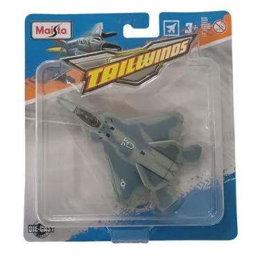 Imagem de Miniatura Avião Tailwinds Fresh Metal F-22 Raptor Cinza Maisto 15088