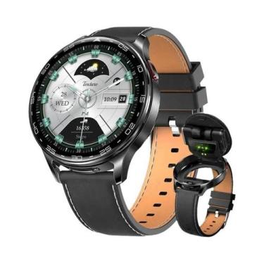 Imagem de Relógio Inteligente Masculino 2 Em 1 TWS Com Chamada Bluetooth, À Prov