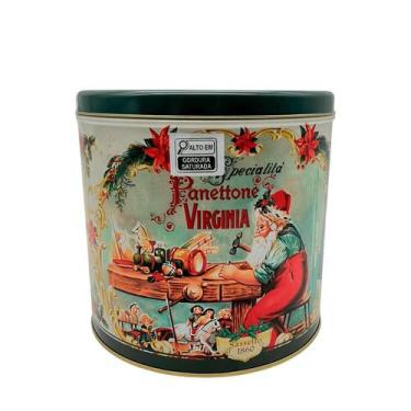 Imagem de Panettone Tradicional Lata Verde Virginia  1kg