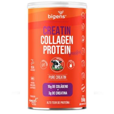 Imagem de Bigens Creatin Collagen Protein – Grass-Fed (Gado de Pasto) – Zero Lactose e Caseína