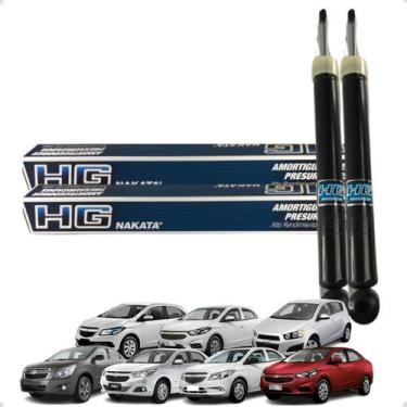 Imagem de Par Amortecedor Traseiro Chevrolet Prisma Cobalt Onix Original - Nakat