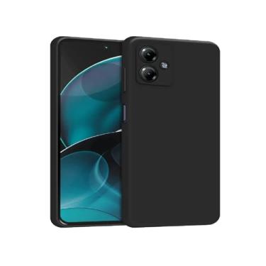 Imagem de Capa Capinha Slim Fosca Luxo Aveludada Premium Para Motorola Moto G14-6.5 (PRETA)