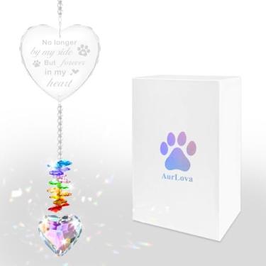 Imagem de Presente memorial de cachorro para perda de cachorro, presentes de apanhador de sol de cristal de simpatia para animais de estimação, presentes de luto de lembrança para cães que morrem e gatos