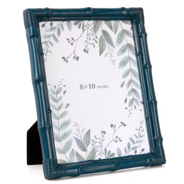 Imagem de Realyoo Porta-retrato 20 x 25 cm, moldura decorativa boêmia costeira para mesa e parede, presente de Natal para prateleira de entrada, cômoda de quarto, mesa de cabeceira, ultramarino