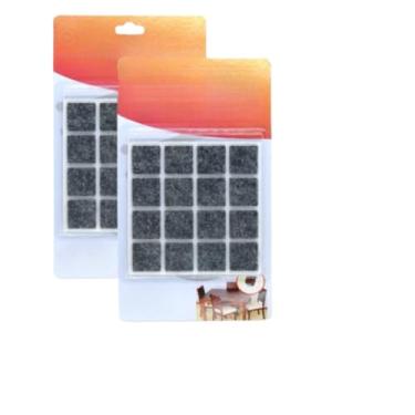 Imagem de Kit 32 Protetor Feltro Auto Adesivo 2cm Pé Sofá Cadeira Mesa(Quadrado)
