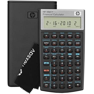 Imagem de HP Calculadora financeira 10bII+ – Mais de 100 funções para negócios, finanças, contabilidade, estatística e álgebra – Calculadora de faculdade e ensino médio, aprovada para exames SAT, AP, PSAT