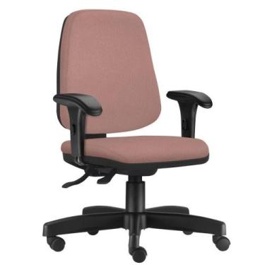 Imagem de Cadeira Giratória Job L02 Diretor Executiva Suede Rosê - LYAM DECOR