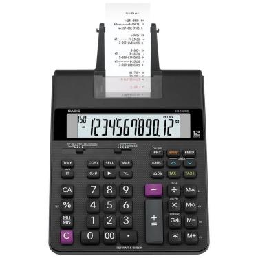 Imagem de Calculadora Com Bobina, 2 Cores De Impressa?o, 2.0 Linha, Hr-150rc-b-dc Preta