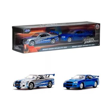 Imagem de Miniatura Pack 2 Nissan Skyline GT-R R34 Brian 1:32 Jada