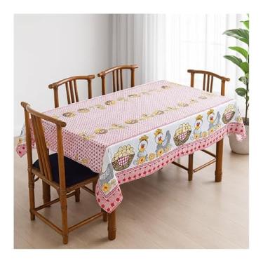 Imagem de Toalha para Mesa 6 Lugares 2,00 x 1,40cm Tecido Oxford Retangular Fácil de Limpar(Modelo - 10)