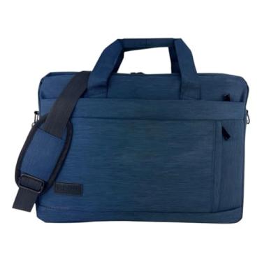 Imagem de Bolsa Pasta Executiva Social Casual Resistente com Alça Transversal para Notebook e Documentos (Azul)