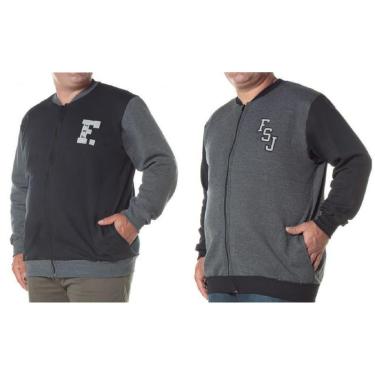 Imagem de Jaqueta Moletom CDKA Sem Capuz Com Bordado Masculino Adulto Cores e Estampas Sortidas - Ref 4766-Masculino