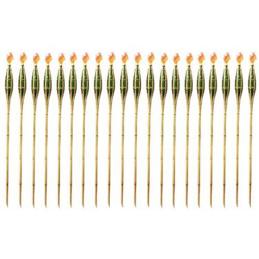 Imagem de Kit 20 Tochas Iluminação De Bambu P/ Decoração Desmontável - Real Seda