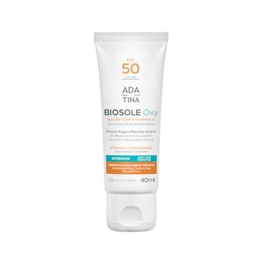Imagem de Ada Tina Protetor Solar Facial Clareador Biosole Oxy FPS 50 40ml | Com Vitamina C e Niacinamida | Antioxidante | Combate 15 Tipos de Manchas | 12 Horas de Proteção
