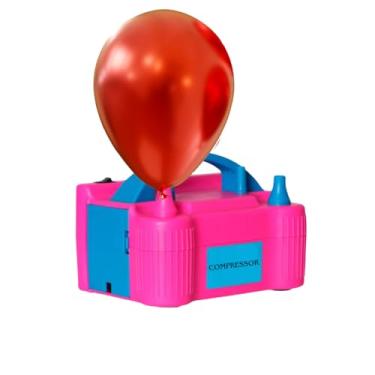Imagem de Bomba de Ar 220v Elétrica Inflador de Balões Compressor para Encher Bexigas Festas e Decorações 600W