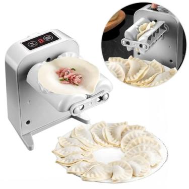 Imagem de Máquina Elétrica Fecha Fácil para Pastéis, Salgadinhos e Ravioli, Plástico Resistente, USB, 15x13x10cm, Fechamento Automático, Mini Pastéis 7cm