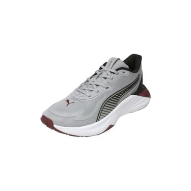 Imagem de PUMA Tênis unissex Pwr Hybrid Tr Cross Trainer, Cinza Echo Ruby Shimmer PUMA Preto, 11 Women/10 Men