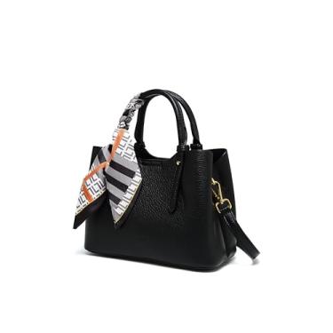 Imagem de RTPRTP Carteira e bolsa, alça superior, bolsa de ombro, bolsa carteiro feminina, Preto