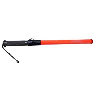 Imagem de Bastao Sinalizador Apito Grande Sinalizaçao Viario Transito Guarda Obra Frentista Balizador Emergencia Segurança