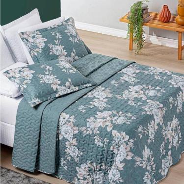 Imagem de Cobre Leito King Dupla Face Avere 200 Fios Estampado 3 Peças Cor Primavera