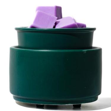 Imagem de QCYBDGLOV Aquecedor elétrico de cerâmica para derretimento de cera e derretimento de óleo de cubo fofo pequeno aquecedores aromaterapia para queimador decorativo doméstico derrete vela perfumada aroma