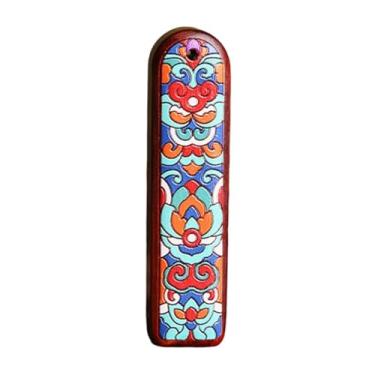 Imagem de MotiveTech Colar com enfeite de madeira, pingente para presente, acessório para celebração, multiuso, para fotos, coleção, chaveiro, Style B