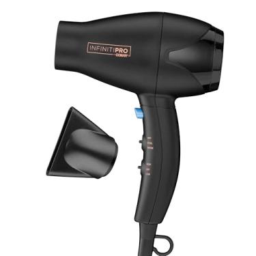 Imagem de Secador de cabelo para viagem INFINITIPRO BY CONAIR Mighty Mini compacto leve profissional AC Motor secador de cabelo