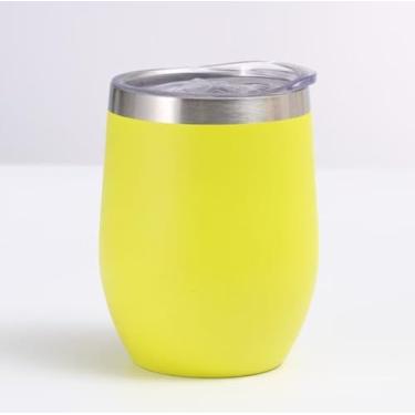 Imagem de Copo Térmico para Cerveja, 350mL, Isolamento por 4 Horas Gelado (Amarelo)