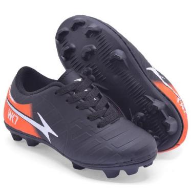 Imagem de Chuteira Infantil Campo Grama natural Futebol com travas, 28 ao 33, Co