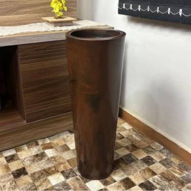 Imagem de Vaso de Planta Cone Moderno Decorativo para Casa Jardim e Varanda – Elegância e Estilo Minimalista (Ibiza Marrom Marmorizado)