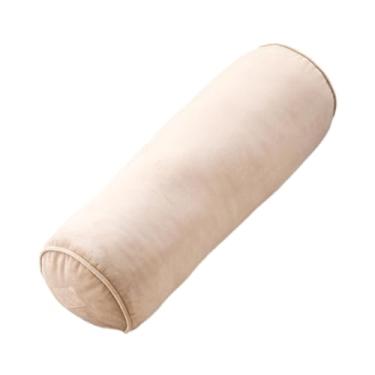 Imagem de AsrMyjcx Almofada de apoio cervical em formato de rolo para quadril, pernas, viagens de carro, lateral e costas, Cáqui