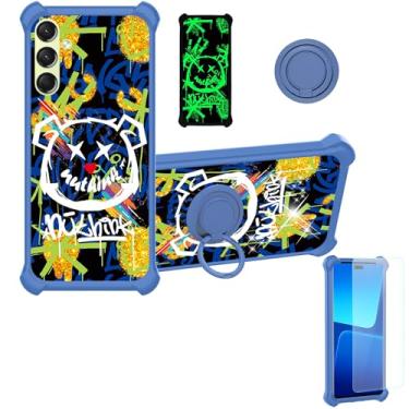 Imagem de Aroepurt Capa para Samsung Galaxy A16 5g compatível com Bark Phone A16 / Troomi Kids Phone Galaxy A16 (modelo 2025) [proteção espessa de silicone macio][efeito luminoso] JSL-TYX