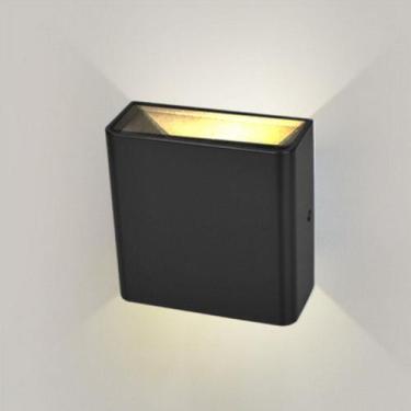 Imagem de Arandela LED Basic Preta 3W 3000K Bivolt IP65 Externa Opus, 3