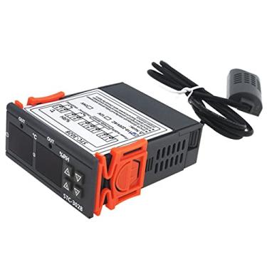 Imagem de LiebeWH Controlador Digital de Temperatura e Umidade, Material ABS Portátil, Cenários Aplicáveis, -20 ℃ a + 80 ℃, 00% UR a + 100% UR, Fácil de Instalar, para Fazendas de Reprodução, Com Fabricação
