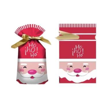 Imagem de Embalagens De Doces De Natal Sacolas De Presente Do Papai Noel 20 Peça