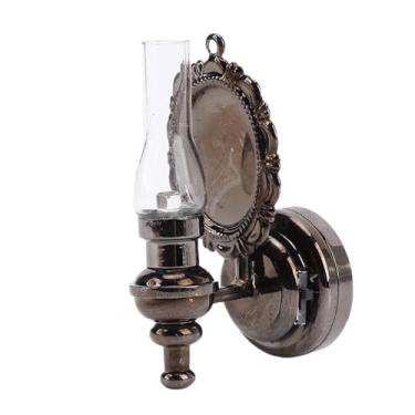 Imagem de KUIDAMOS Luz de Parede Led Em Miniatura para Casa de Bonecas, Artesanato Requintado, Design Iluminador para Casa de Bonecas Em Escala 1:12, Sala de Estar, Cozinha, Material Plástico (Preto)