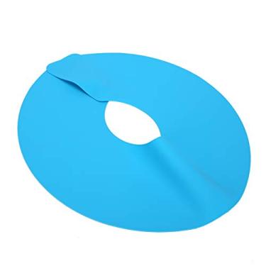 Imagem de Generic Capa de Corte de Cabelo Xale de Cabeleireiro de Silicone à Prova D'água para Barbearias e Salões de Beleza Profissionais, Roxo 15,7 X 15,7 pol. (Azul)