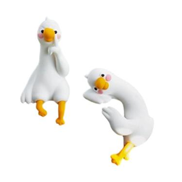 Imagem de Kuntesetty Miniaturas decorativas para de computador, enfeites para tela de console central, estatuetas de animais, 2pcs Conjunto