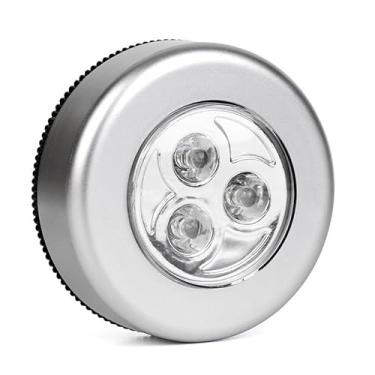 Imagem de Kit 3 Luminárias LED Adesivas Sem Fio Touch a Pilha - Iluminação Portátil Armário Gaveta 150 Lumens