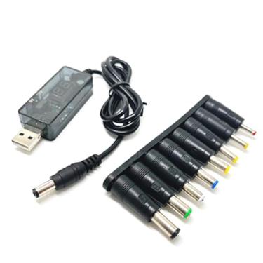 Imagem de Cabo conversor de módulo USB Step-up USB 5V para DC 9V/12V adaptador de impulso de energia