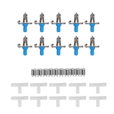 Imagem de Alomejor Dispensador de água de Coelho, Kit de Bebedora de Mamilo de Coelho, de Rega Automático Com 10 Mamilos de Bebida