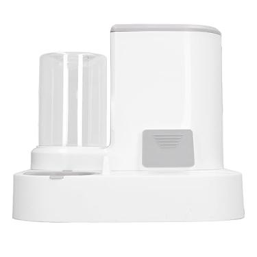 Imagem de aqxreight Conjunto de Bebedouro Automático para Animais de Estimação Multifuncional 2 Em Uma Peça Alimentador de Bebedouro para Gatos de Grande Capacidade para Interior Azul Sem Uso Peculiar para