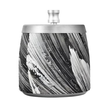 Imagem de Bandeja de cinzeiro preta de pétala abstrata para erva daninha, cinzeiro externo em pé, bandejas de cinzas para fumantes