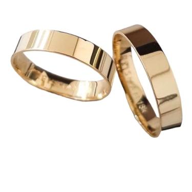 Imagem de Aliança Moeda Antiga Par 4mm Reta