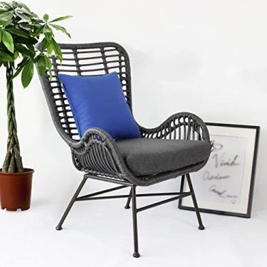 Imagem de TRGCJGH Conjunto de móveis de pátio de vime ao ar livre, grupo de jantar de vime para todos os climas, conjunto de bate-papo de 3 peças, conjunto de bistrô, móveis de mesa e cadeira de vime PE