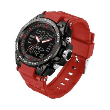 Imagem de Relógio Esportivo Digital LED À Prova D'Água Militar Tático Masculino 
