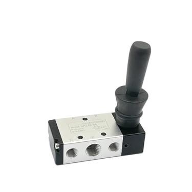 Imagem de ROUPWKWO 4H210-08 1/10.2 cm 2 posições 5 portas válvula de controle pneumático válvula de controle pneumático 5/2 vias alavanca manual operada válvula de controle (4H210-08)